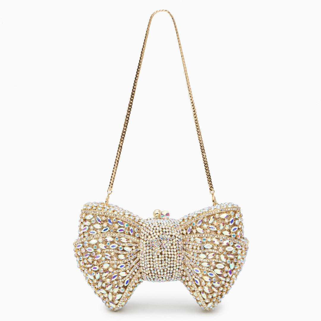 Isabella Rhinestone Bow Clutch