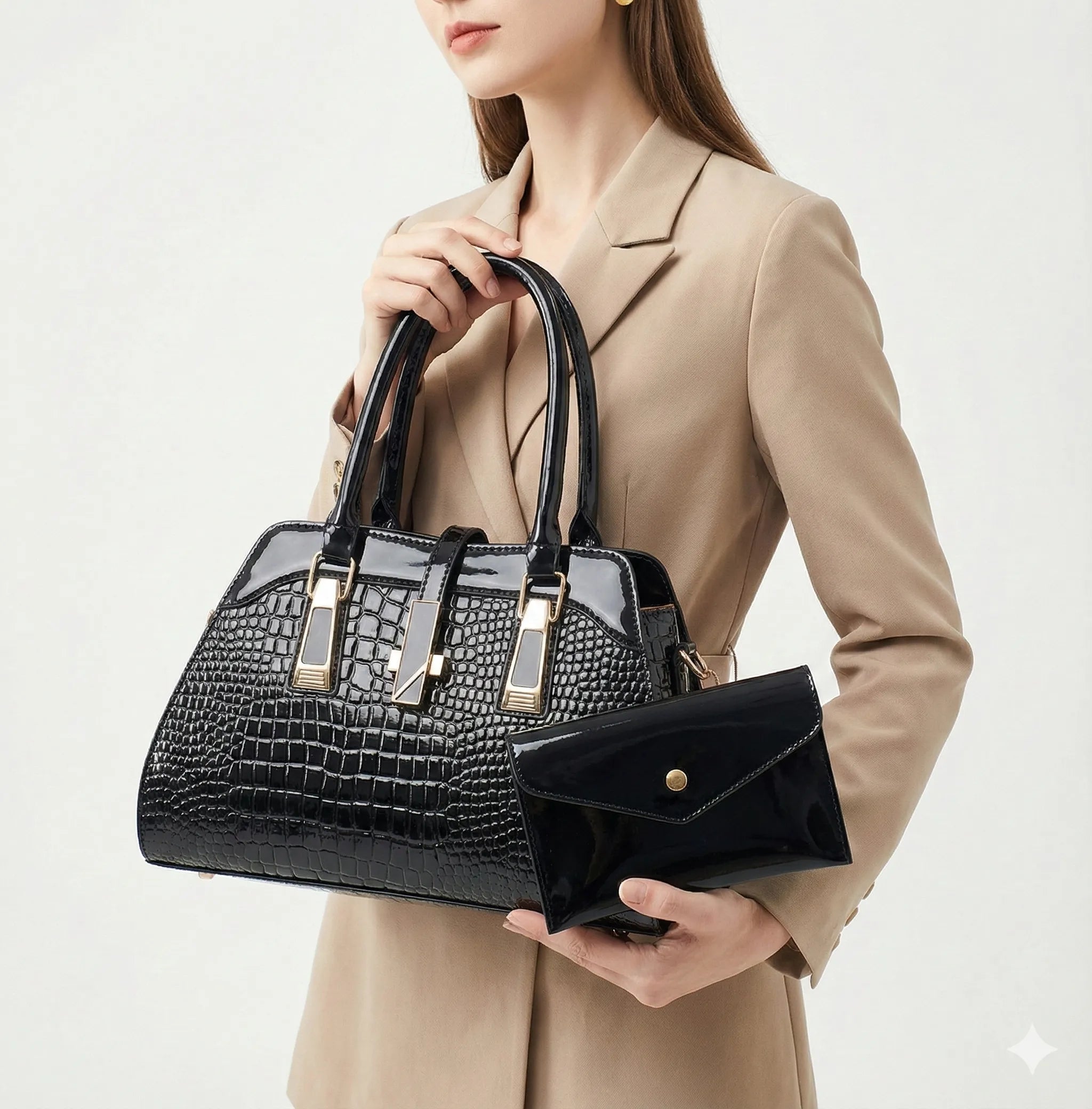 Adele Bag and Wallet Kit in Leather
