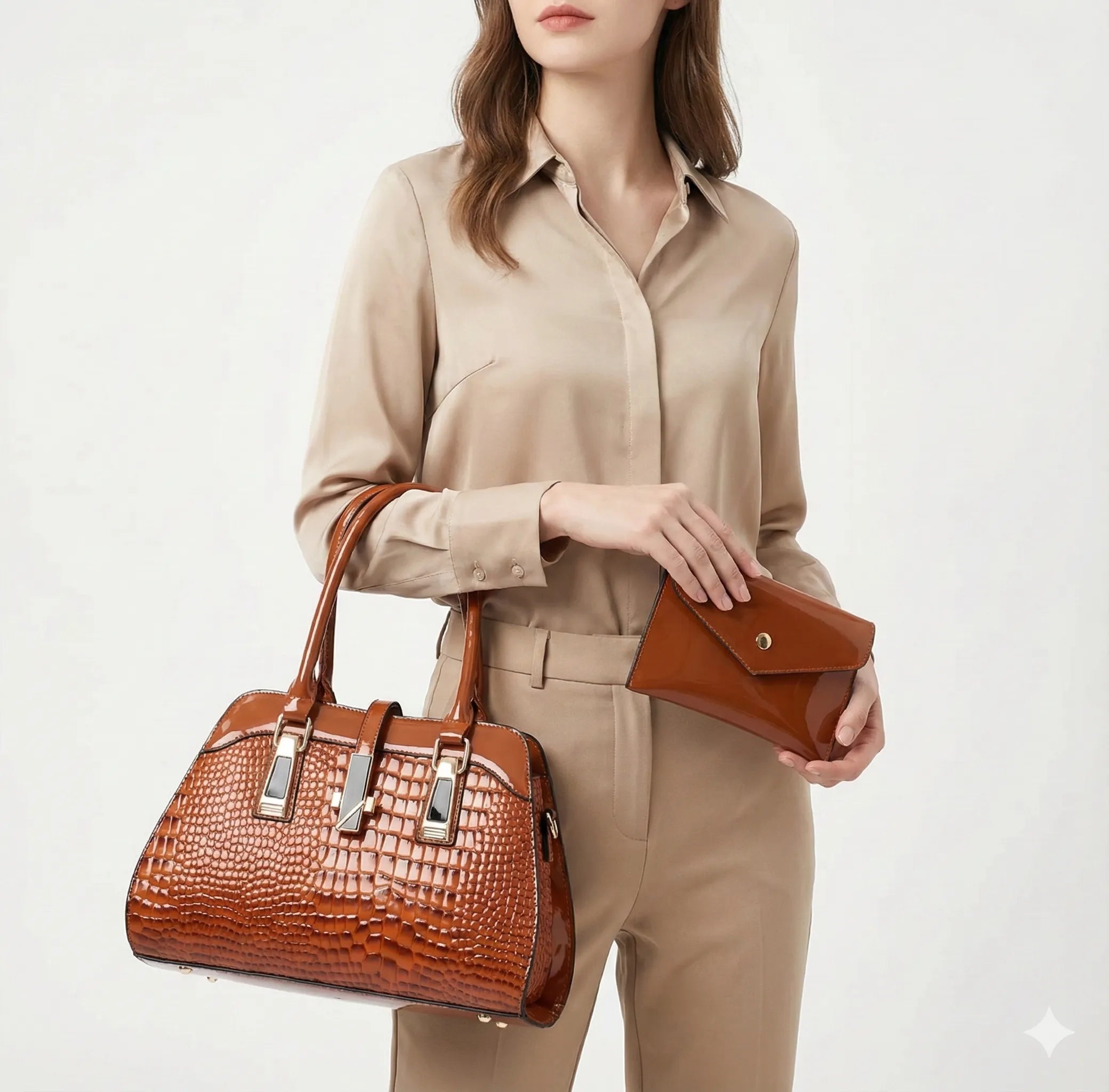 Adele Bag and Wallet Kit in Leather