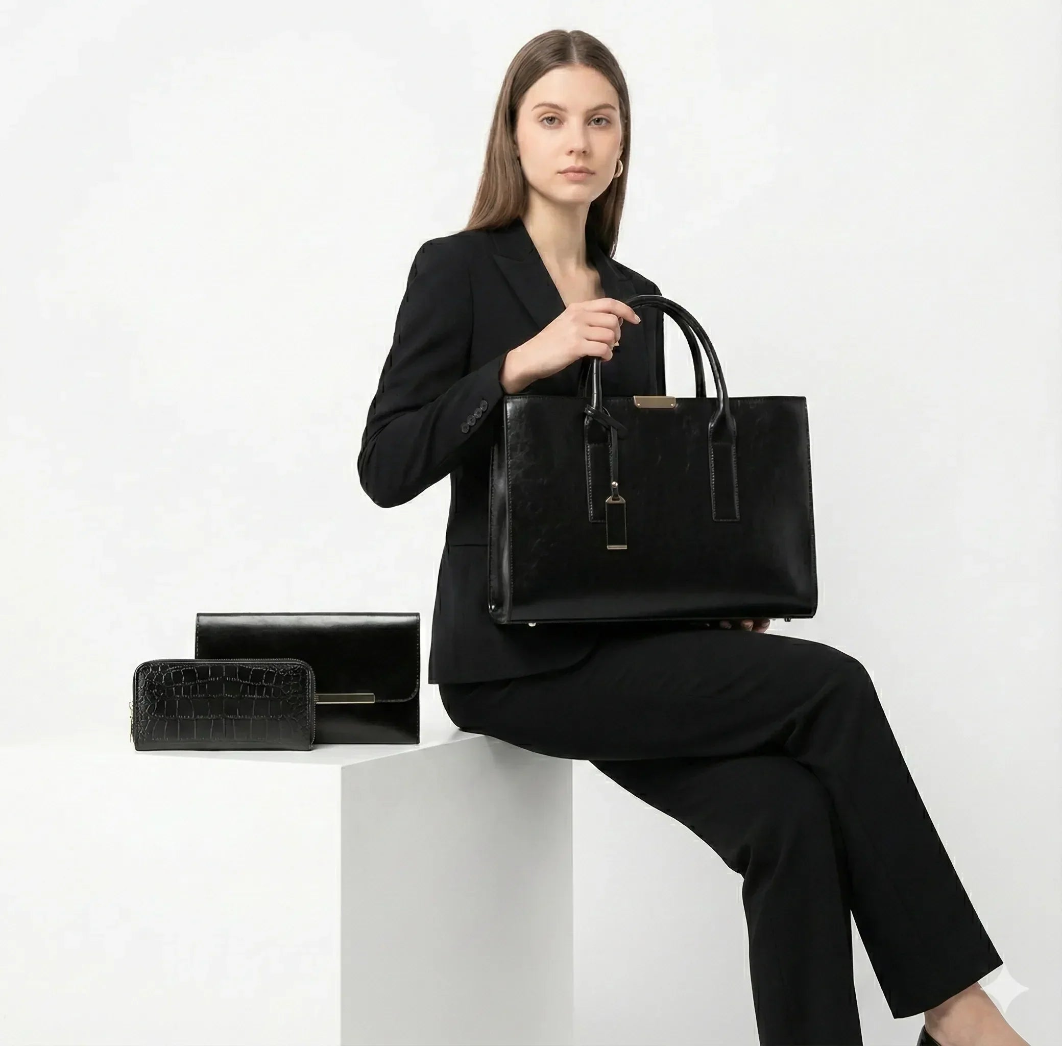Adele Leather Set Bag + 2 Wallets