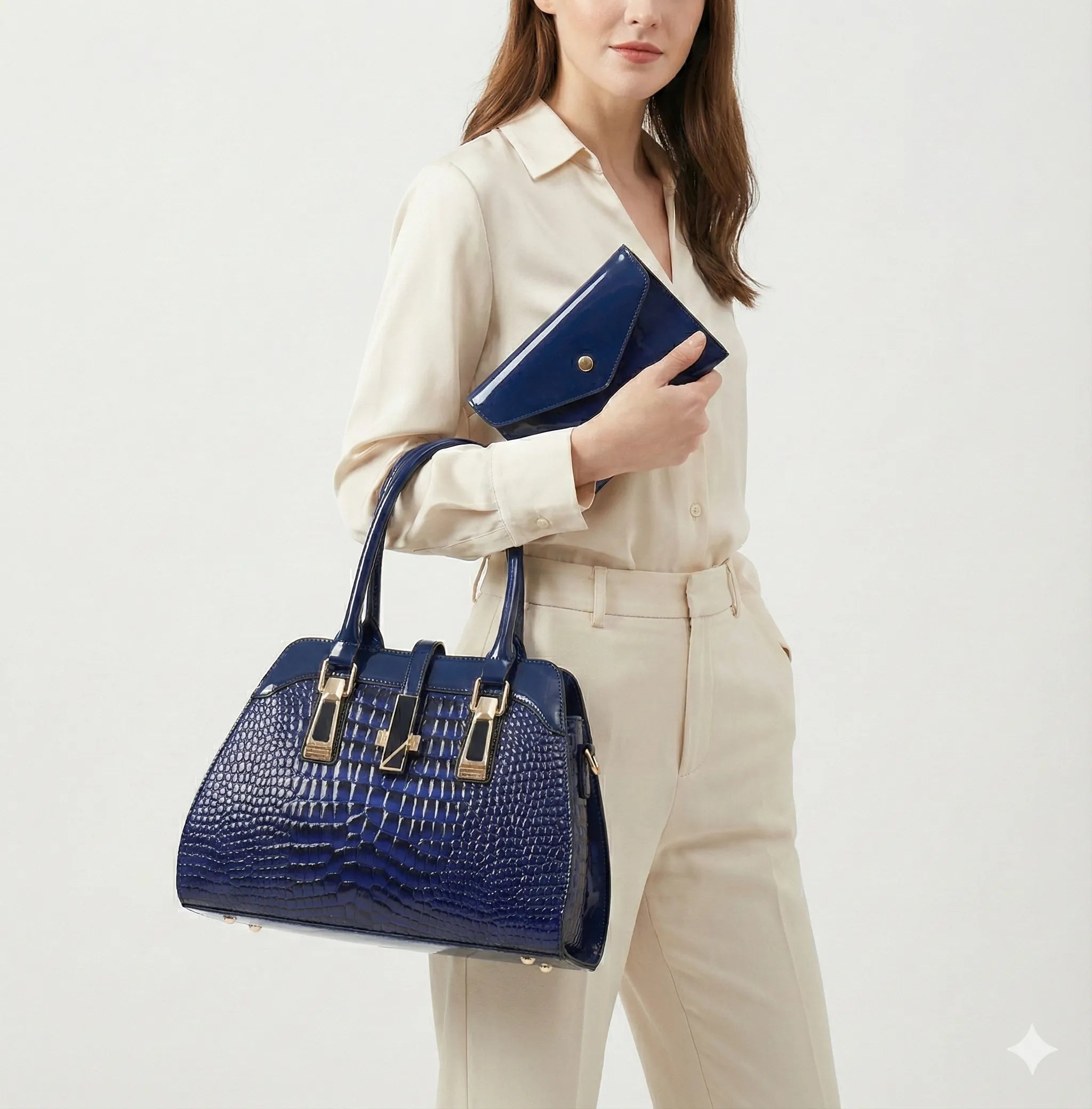 Adele Bag and Wallet Kit in Leather