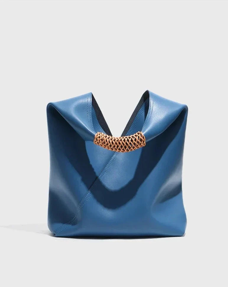 Hillary Large Genuine Leather Shopping Bag