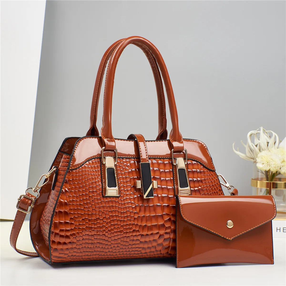 Adele Bag and Wallet Kit in Leather