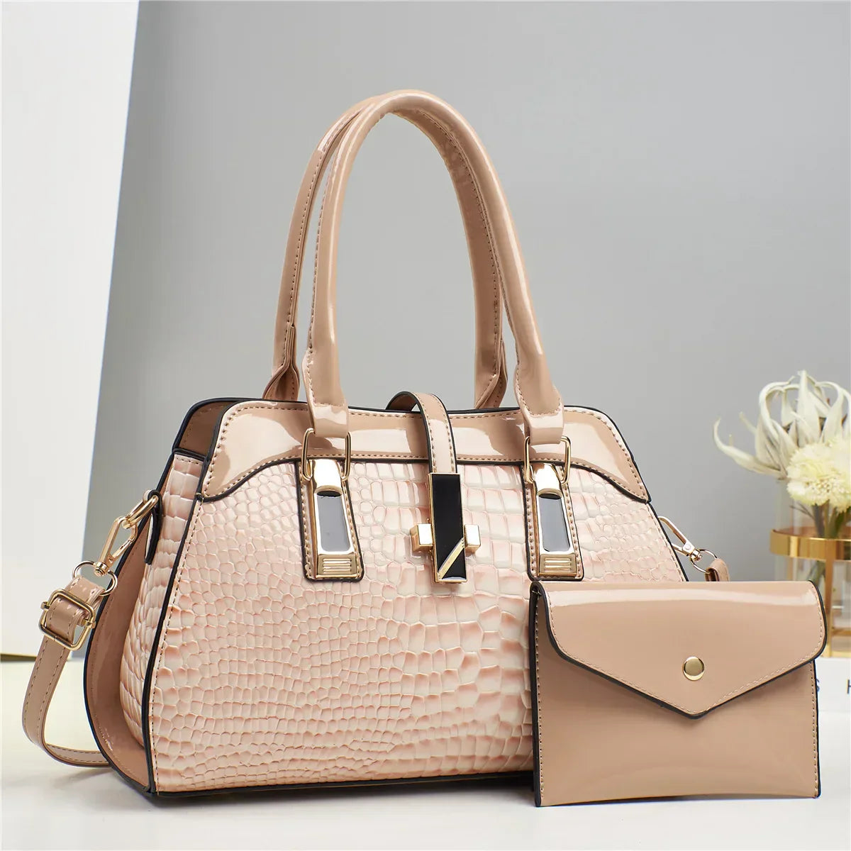 Adele Bag and Wallet Kit in Leather