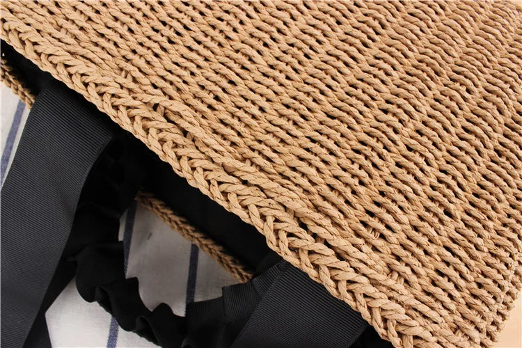 Sophia Straw Tote Bag