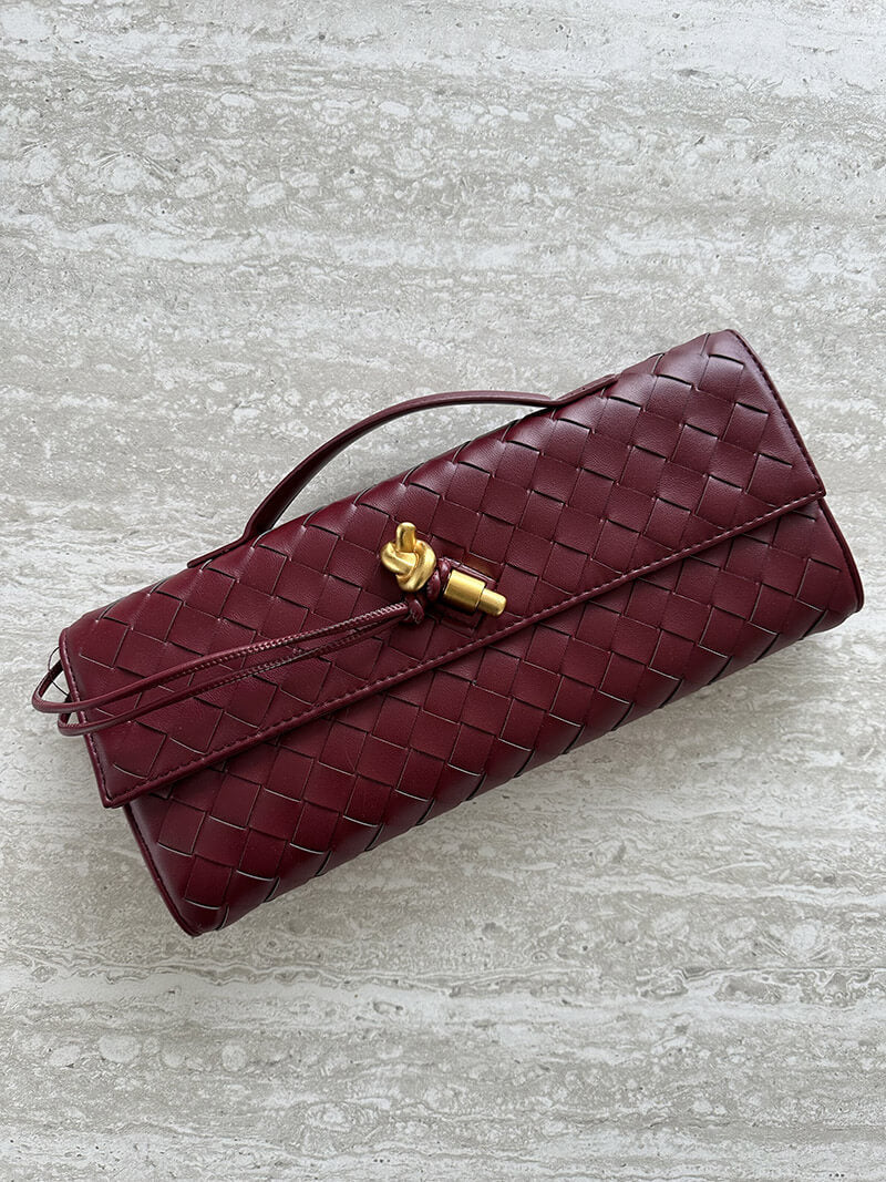 Paige Braided Clutch Bag
