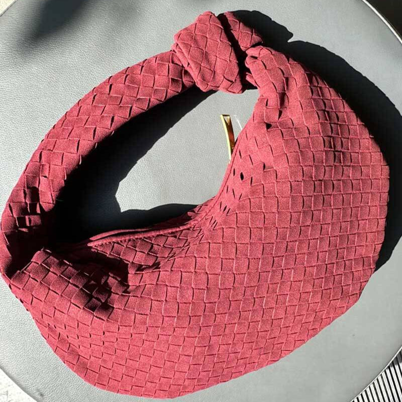 Alice Large Braided Suede Bag