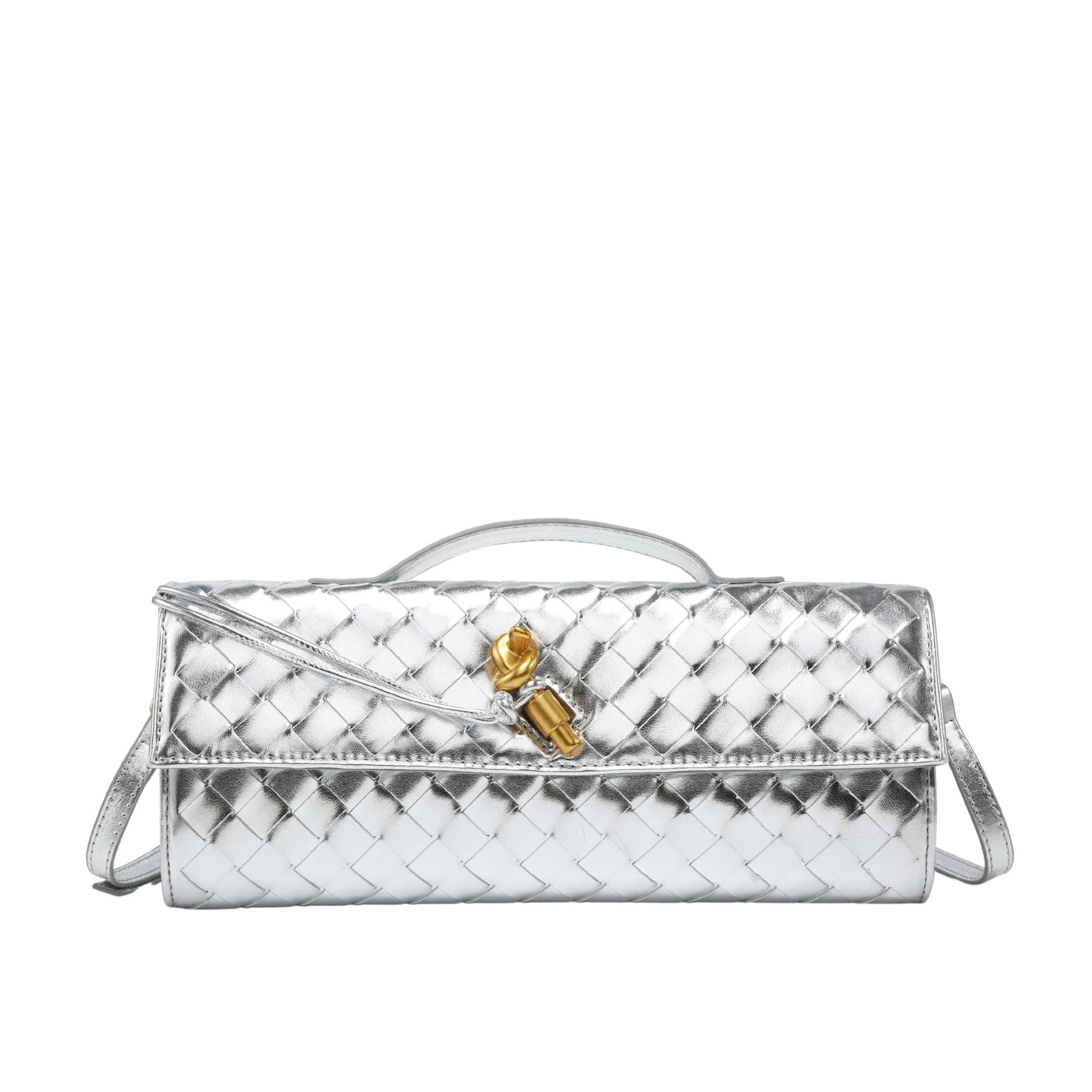 Paige Braided Clutch Bag