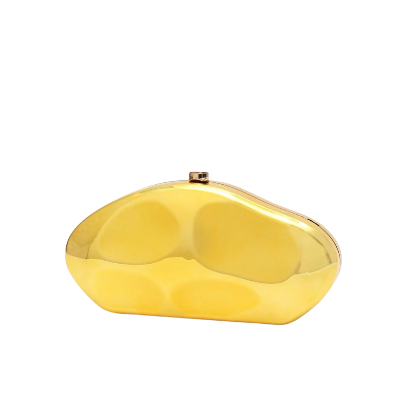 Jasmim Metallic Clutch Bag