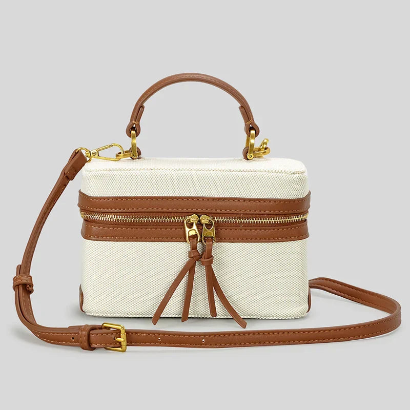 Manuela Box Canvas Crossbody Bag