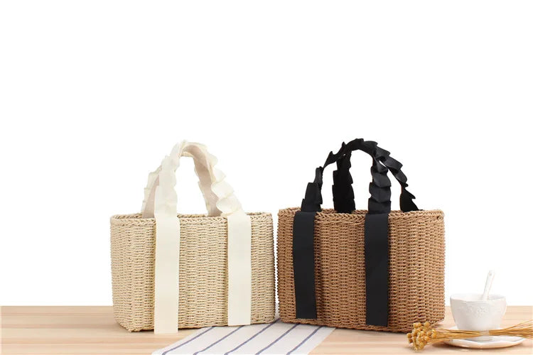 Sophia Straw Tote Bag