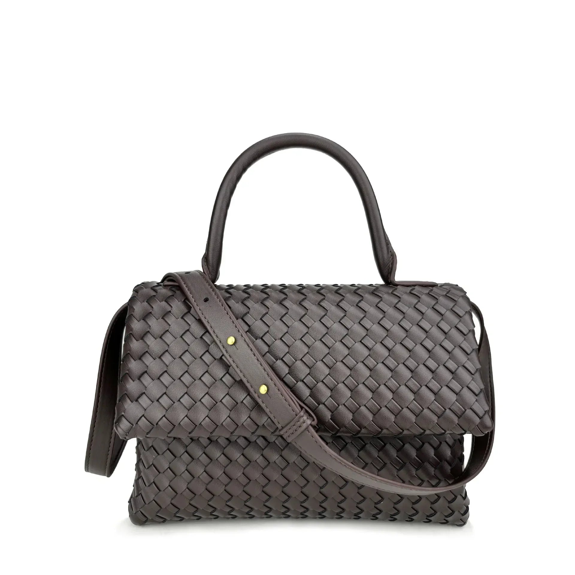 July Genuine Leather Braided Bag