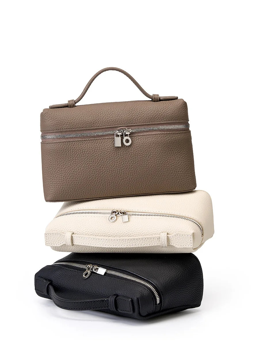 Small Genuine Leather Camila Tote Bag