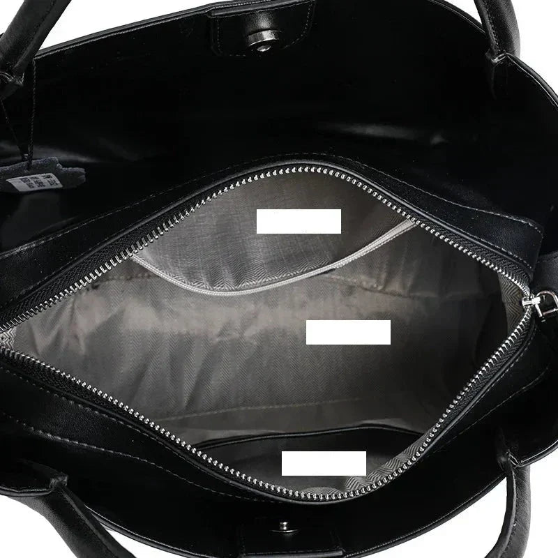 Adriana Croco Medium Genuine Leather Bag