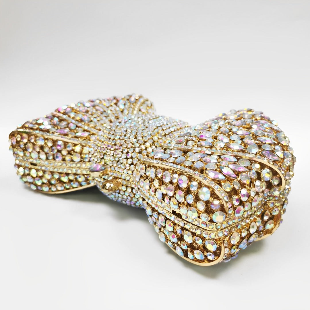 Isabella Rhinestone Bow Clutch