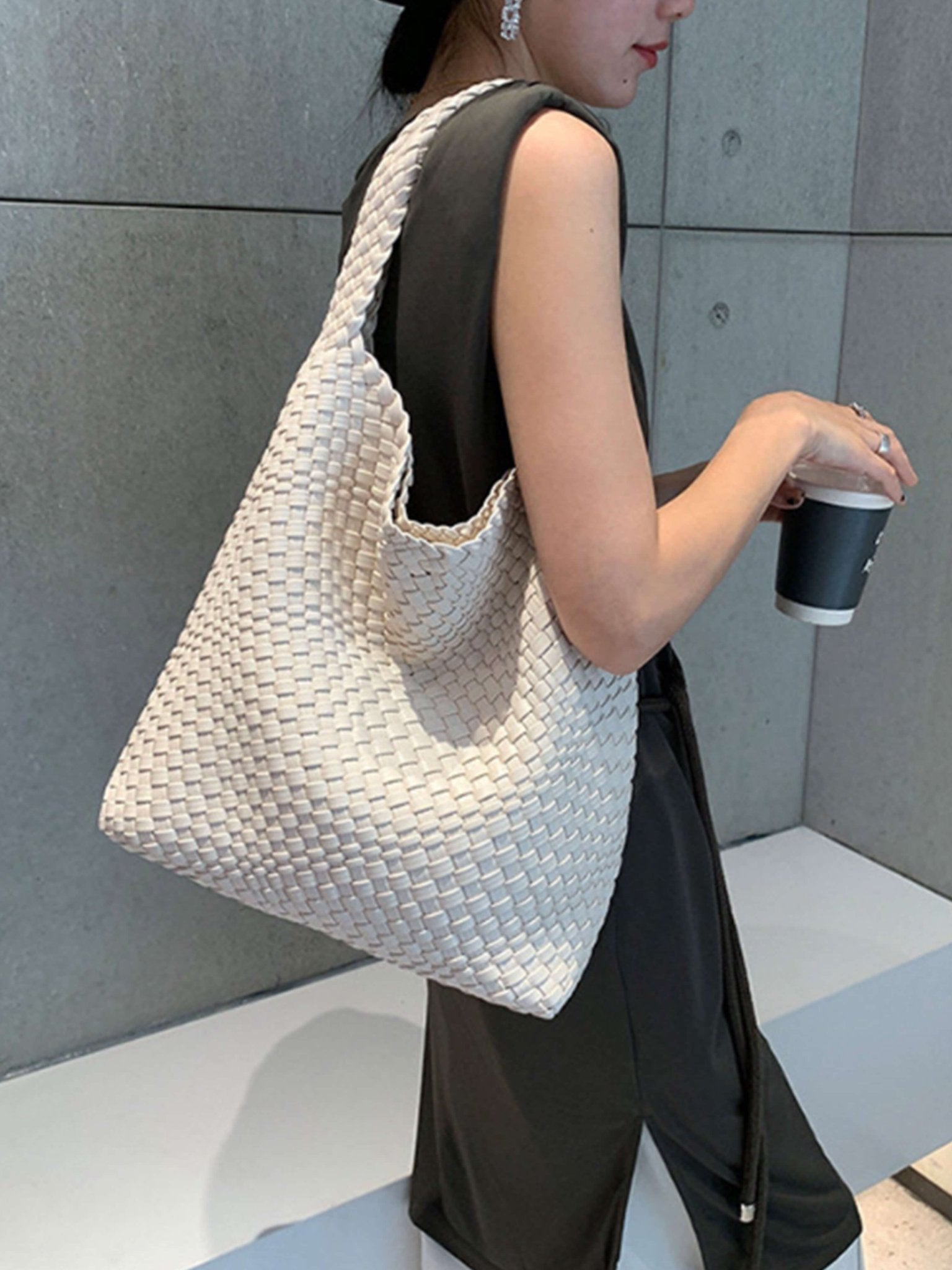 Cara Woven Shopper Bag Medium